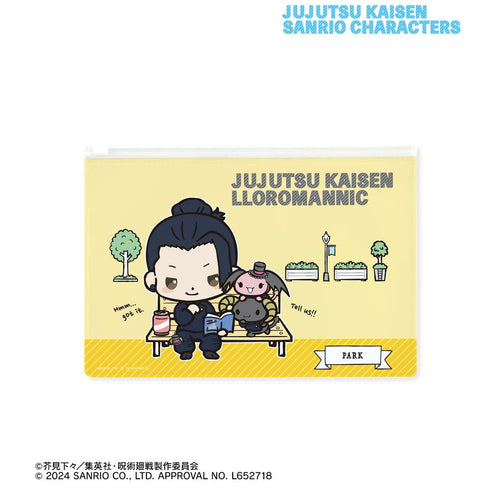 『呪術廻戦×サンリオキャラクターズ』夏油 傑×ルロロマニック 懐玉・玉折 ビニールフラットポーチ【202504再販】